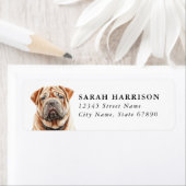 Chinesische Shar Pei-Adressetiketten (Insitu)