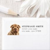 Chinesische Shar Pei-Adressmarken (Insitu)