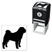 Chinesische Shar-Pei-Hunde-Silhouette Permastempel (Beispiel)