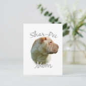 Chinesische Shar-Pei-Mama 2 Postkarte (Stehend Vorderseite)