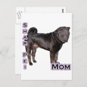 Chinesische Shar-Pei-Mama 4 Postkarte (Vorne/Hinten)