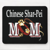 Chinesische Shar-pei-Mama Mousepad (Vorne)
