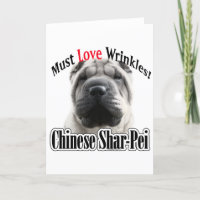 Chinesische Shar-Pei muss Liebe Falten.
