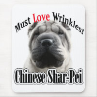 Chinesische Shar-Pei muss Liebe Falten.