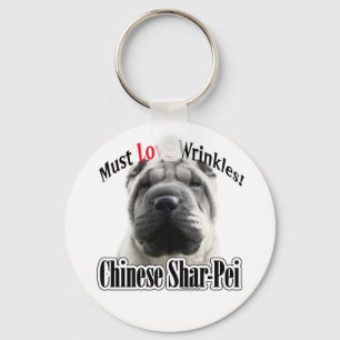 Chinesische Shar-Pei muss Liebe Falten. Schlüsselanhänger