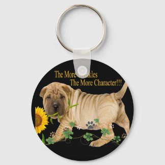 Chinesische Shar-Pei-Schriftzeichen Schlüsselanhänger