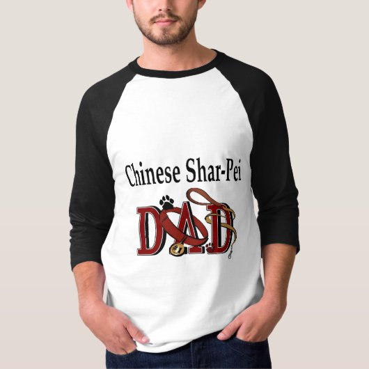 Chinesische Shar-Pei-VATER-Geschenke T-Shirt (Vorderseite)