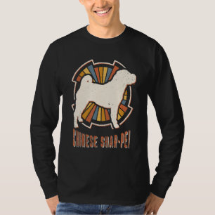 Chinesische Shar Pei Vintage klassische Retro-Hund T-Shirt