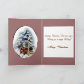 Chinesische Shar-Pei-Weihnachtsgeschenke Feiertagskarte (Innenseite)