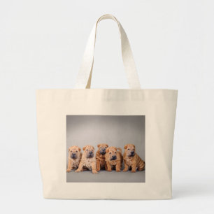 Chinesische Shar-Pei-Welpen Jumbo Stoffbeutel
