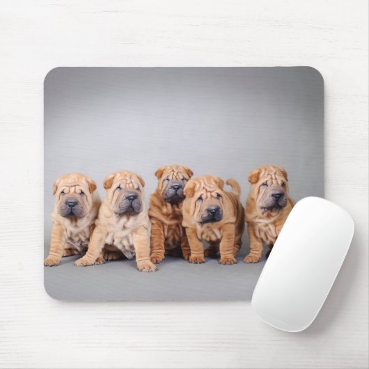 Chinesische Shar-Pei-Welpen Mousepad (Mit Mouse)