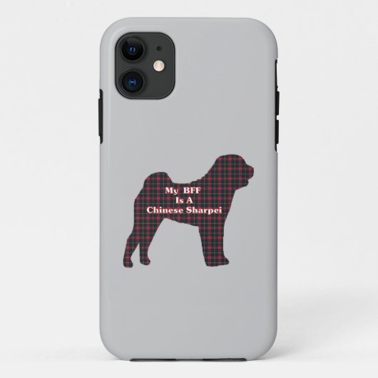 Chinesische Sharpei-BESTE FREUNDIN Case-Mate iPhone Hülle (Rückseite)