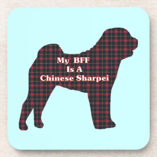 Chinesische Sharpei-BESTE FREUNDIN Getränkeuntersetzer