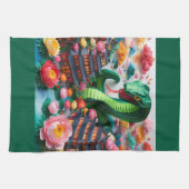 Chinesische Silvesternake 2025 KT5 Geschirrtuch (Horizontal)