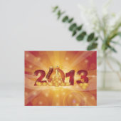 Chinesische Silvesterschlange 2013 Postkarte (Stehend Vorderseite)