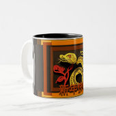 Chinesische Silvesterschlange 2025 2TCM01 Zweifarbige Tasse (Vorderseite Links)