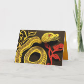 Chinesische Silvesterschlange 2025 GC01 Karte (Rückseite)