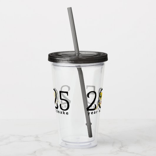 Chinesische Silvesterschlange Acryltrinkbecher (Links)