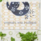 Chinesische Silvesterschlange Zodiac Tierminimum Geschirrtuch (Gefaltet)