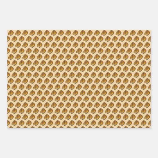 Chinesische Speiseeier Rolls Fortune Cookies Geschenkpapier Set (Vorderseite)