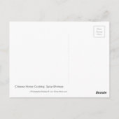 Chinesische Spicy Shrimps Rezept Postkarte (Rückseite)