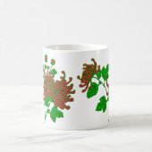 Chinesische Spider Chrysanthemen in Deep Red Kaffeetasse (Mittel)