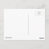 Chinesische Spinnenchrysanthemen - hellorange Postkarte (Rückseite)