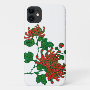 Chinesische Spinnenchrysanthemen - tiefrot Case-Mate iPhone Hülle