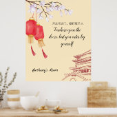 Chinesische Sprichwörter - Lehrer. Bearbeiten von  Poster (Küche)