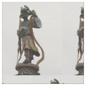 Chinesische Statue Stoff (Nahaufnahme)
