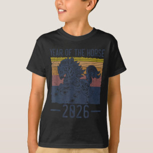 Chinesische Sternzeichen Pferd2026 Dekorationen Ja T-Shirt