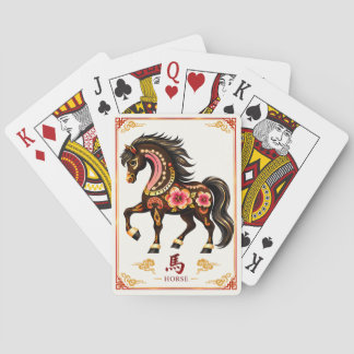 Chinesische Sternzeichen-Pferd-Spielkarten Spielkarten