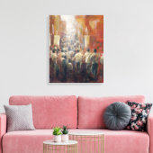 Chinesische Straße 1992 Leinwanddruck (Insitu (Wohnzimmer))