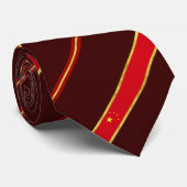 Chinesische Streifen-Flagge Krawatte (Gerollt)