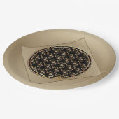 Chinesische Symbol Papierplatten Fledermaus Pappteller (Schrägansicht)