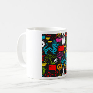 Chinesische Symbole Kaffeemaschine Tasse