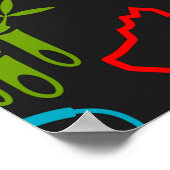 Chinesische Symbole Poster (Ecke)