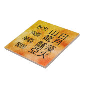 Chinesische Symbole Zwölf Ornamente Fliese (Seite)