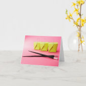 Chinesische Takeout- und Chopsticks-Note-Karte Karte (Gelbe Blume)
