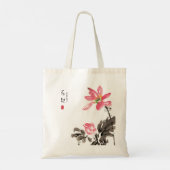 Chinesische Tasche Watercolor Floral Lotus (Rückseite)