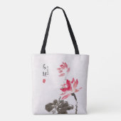 Chinesische Tasche Watercolor Floral Lotus (Rückseite)