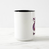 Chinesische Tasse für Rot und Lila Drachenkunst (Zentrum)