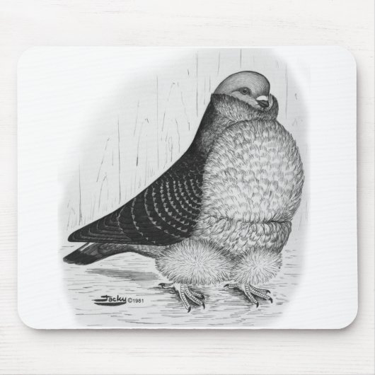 Chinesische Taubenfarbe Zeichnend Mousepad (Vorne)