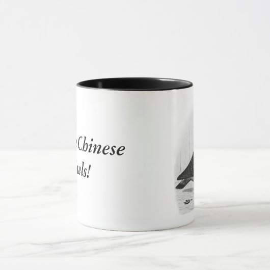 Chinesische Taubenfarbe Zeichnend Tasse (Zentrum)