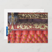 Chinesische Tempellaternen Postkarte (Vorne/Hinten)