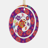 Chinesische Tierkreis-Schlangen-bunte Reihe Keramikornament (Rechts)