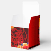 Chinesische Tiger-Papier-schneiden Peonies Neujahr Geschenkschachtel (Geöffnet)