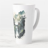 Chinesische Tintenlandschaft mit Wasserfall Milchtasse (Rechte Ecke)
