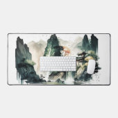 Chinesische Tintenlandschaft Zuhause-Schreibtisch  Schreibtischunterlage (Tastatur & Maus)