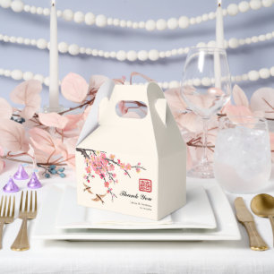 Chinesische Tintenmalerei Blume und Vogelhochzeit Geschenkschachtel